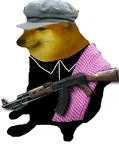 cheems dog doge guerrilla gun hat kampuchea khmer_rouge pol_pot weapon // 860x1080 // 487KB