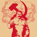 friedrich_engels hammer_and_sickle joseph_stalin karl_marx marxism marxism_leninism soviet_union vladimir_lenin // 1024x1024 // 102KB