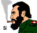 castro chad cigar cuba fidel_castro latin_america si smoking yes_chad // 725x636 // 36KB