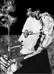 anarchism cigarette egoism glasses match max_stirner meta:lowres smoking // 294x400 // 34KB