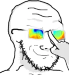 cult eceleb glasses infrared smug soyjak wojak // 620x675 // 121KB