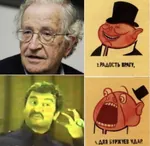 anarchism anarcho_syndicalism bourgeoisie capitalism fear hat michael_parenti noam_chomsky porky // 1200x1170 // 207KB