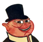 bourgeoisie capitalism hat meta:transparent_background pepe porky smile smug // 576x566 // 322KB