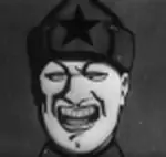 bolshevik cartoon emote laugh lel lol meta:lowres meta:monochrome soviet_union // 75x71 // 4.3KB