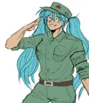 anime cuba cuban_revolution hat hatsune_miku red_star uniform // 1202x1403 // 764KB