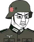 chudjak croatia fascism glasses incel meta:transparent_background nazi site:pol ustase wojak yugoslavia // 599x740 // 145KB