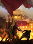 capitol fire flag hammer_and_sickle red_army red_flag revolution soviet_union united_states // 526x700 // 723KB