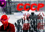 glasses hammer_and_sickle hat japanese_text laborwave satellite snow soviet_union space sputnik vaporwave vladimir_lenin // 800x576 // 931KB