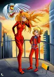 alice_seleznyova anime artist:Lord--Opal asuka bodysuit cartoon female neon_genesis_evangelion // 1000x1414 // 400KB