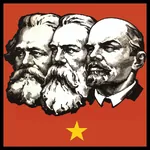 1:1_aspect_ratio friedrich_engels heads karl_marx marxism_leninism star vladimir_lenin // 899x899 // 391KB