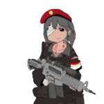 anime arab baathism bandage beret gun iraq weapon west_asia // 1080x1080 // 274KB