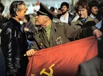 flag liberalism meta:photo protest red_army red_flag soldier soviet_union uniform veteran // 1024x751 // 152KB