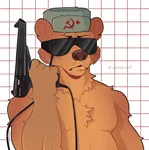 anthro bear furry game gun hammer_and_sickle matrix red_star sega star terminator ushanka video_game virtual_reality weapon // 1268x1280 // 193KB