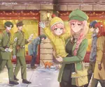 anime female male pink_hair red_army soviet_union // 5126x4258 // 6.7MB