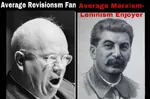 chad comparison fan_vs_enjoyer glasses joseph_stalin marxism_leninism nikita_khrushchev revisionism soviet_union soyboy // 799x527 // 52KB