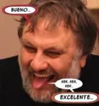 excellent slavoj_zizek slovenia spanish_text tongue // 960x1027 // 399KB