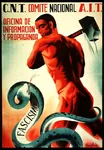 anarchism anarcho_syndicalism cnt_fai fascism hammer meta:lowres poster propaganda smash snake spain spanish_civil_war war // 345x500 // 55KB