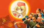 blonde_hair blue_eyes book comrade_king farewell flag poster propaganda site:get site:getchan // 1600x1040 // 2.5MB