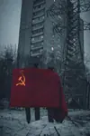 commieblock flag hammer_and_sickle meta:photo peaked_cap soviet_union // 736x1104 // 127KB