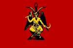 baphomet flag flag_only hammer_and_sickle red_flag religion satan satanism symbol // 960x640 // 31KB