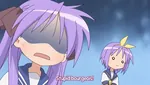 anime bourgeoisie lavender_hair lucky_star reaction_image stupid // 472x266 // 42KB