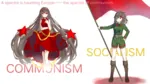 anime europe flag marxism red_eyes red_flag red_star spectre star uniform // 2687x1500 // 1.4MB