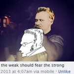 anarchism egoism friedrich_nietzsche glasses max_stirner philosophy the_weak_should_fear_the_strong // 607x608 // 59KB