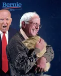 2016 bald bernie_sanders donald_trump election glasses hair hug social_democracy united_states // 660x819 // 160KB