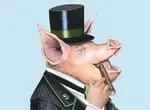 bourgeoisie capitalism cigar hat porky realistic smoking // 622x455 // 89KB