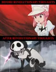 anime hat jazakure_nonon kill_la_kill revolution skull then_and_now // 900x1162 // 220KB