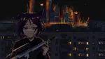 anime catgirl female guerrilla moscow purple_hair russia // 3840x2160 // 13MB