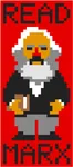 book karl_marx marxism pixelcanvas reading // 310x704 // 3.2KB