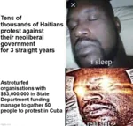 comparison cuba haiti i_sleep_real_shit latin_america protest riot // 750x715 // 554KB