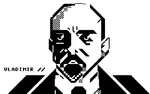 artist:otium ascii meta:monochrome soviet_union vladimir_lenin // 640x400 // 20KB