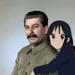 anime hug joseph_stalin k_on soviet_union // 1071x1073 // 76KB