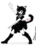 artist:transient_dukkha black_hair catgirl character:alunya meta:transparent_background red_eyes site:leftypol template // 1098x1371 // 321KB