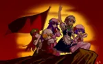 anime book cliff flag red_flag revolution sun touhou // 1680x1050 // 1.3MB