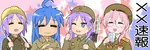 anime army helmet juche konata korea korea_dpr lucky_star soldier uniform // 1000x333 // 399KB