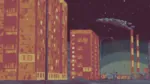 apartment night norilsk pixel_art red russia russian_federation // 800x450 // 170KB