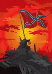 donbass donbass_war flag novorossiya poster ukraine war // 1024x1449 // 130KB