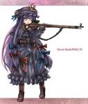 anime gun hammer_and_sickle mosin-nagant red_star rifle scope sniper_rifle star touhou weapon // 1000x1177 // 734KB