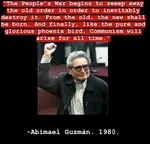 chairman_gonzalo glasses latin_america maoism marxism_leninism_maoism peru quote raised_fist revolution shining_path war // 752x724 // 63KB