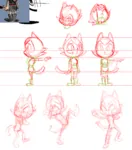 artist:ppdppl catgirl character:alunya meta:sketch model_sheet site:leftypol // 998x1138 // 469KB