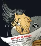 adolf_hitler caricature death fascism germany nazi nazi_germany newspaper reading swastika sweating // 761x858 // 847KB