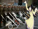 anime banner fascism flag germany hat kuroki_tomoko meta:lowres moscow nazi nazi_germany parade red_army soldier soviet_union uniform victory war watashi_ga_motenai_no_wa_do_kangaetemo_omaera_ga_warui world_war_ii // 500x389 // 761KB