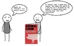 animal_farm book comic famine food george_orwell liberalism pig // 708x449 // 47KB