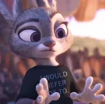 anthro disney furry judy_hopps rabbit shirt slavoj_zizek zootopia // 600x593 // 410KB