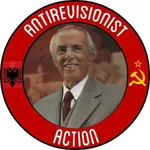 1:1_aspect_ratio albania enver_hoxha hammer_and_sickle hoxhaism meta:lowres revisionism symbol // 480x480 // 44KB