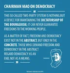 bourgeoisie capitalism china democracy dictatorship freedom mao_zedong maoism party proletariat quote worker // 1000x1040 // 186KB