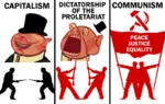 bourgeoisie capitalism dictatorship_of_the_proletariat equality fear full_communism hammer_and_sickle hat justice marxism peace porky proletariat revolution top_hat worker // 1024x646 // 241KB